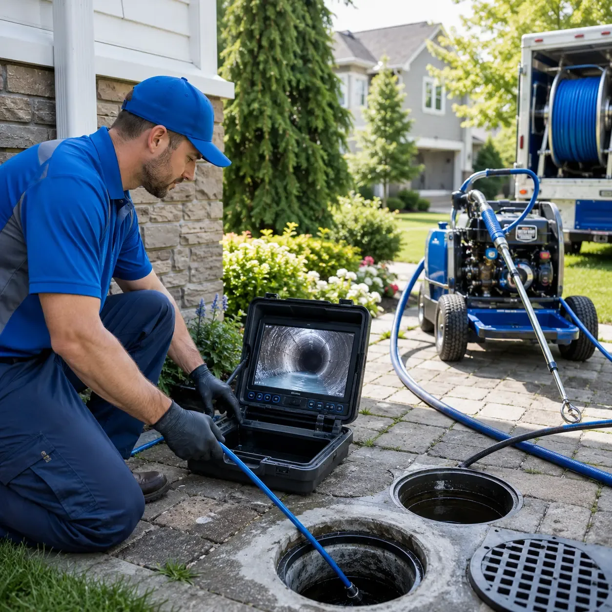 Outdoor drain cleaning professionals serving Scott Air Force Base, IL